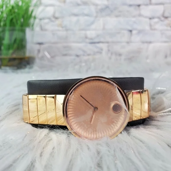 New Movado Edge Rose Gold PVD Ladies Watch - Picture 3 of 10